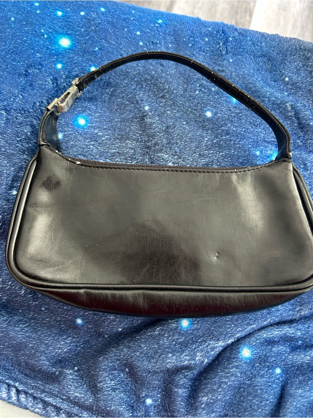 4/$50 Aldo Classic Black Leather Shoulder Bag